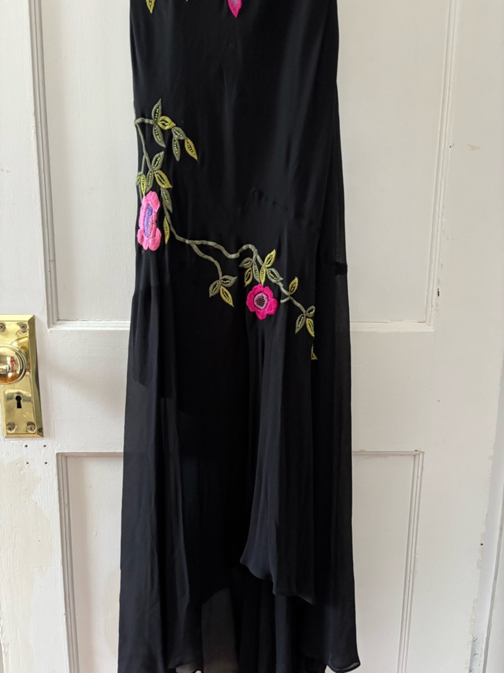 Cache x Sue Wong Vintage Silk Floral Maxi Dress - Picture 3 of 8